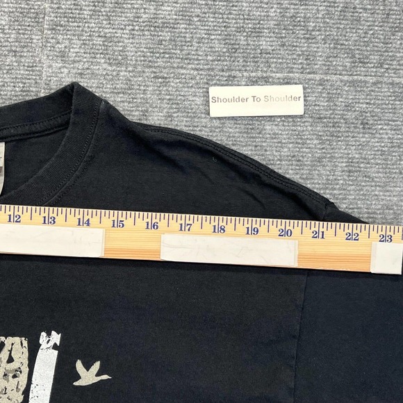 US Flag Hunting Patriotic T-Shirt Mens XL Black Short Sleeve Gildan Heavy Cotton - Picture 6 of 9